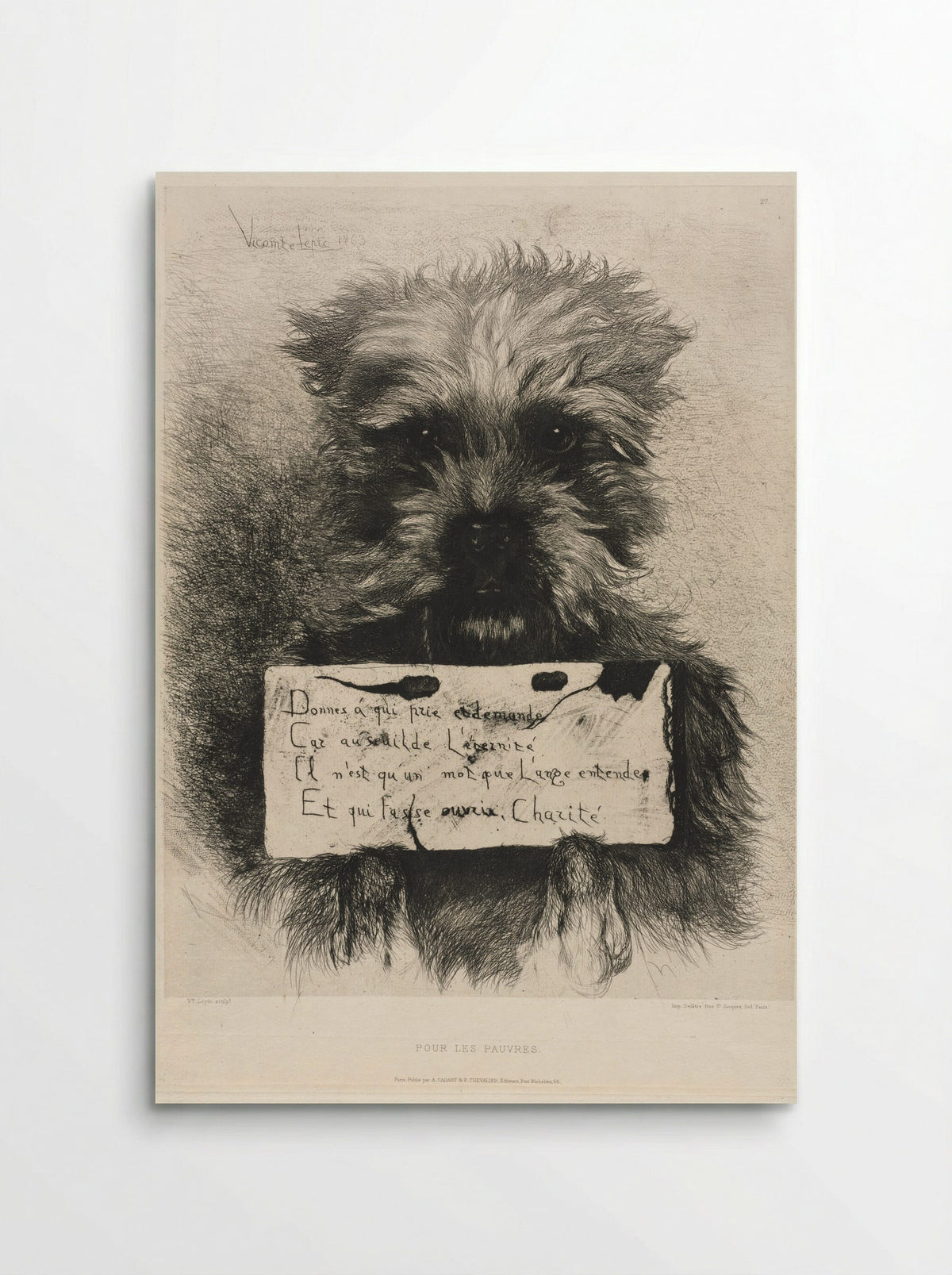 For the Poor - Ludovic Napoléon, Vicomte Lepic - Poster