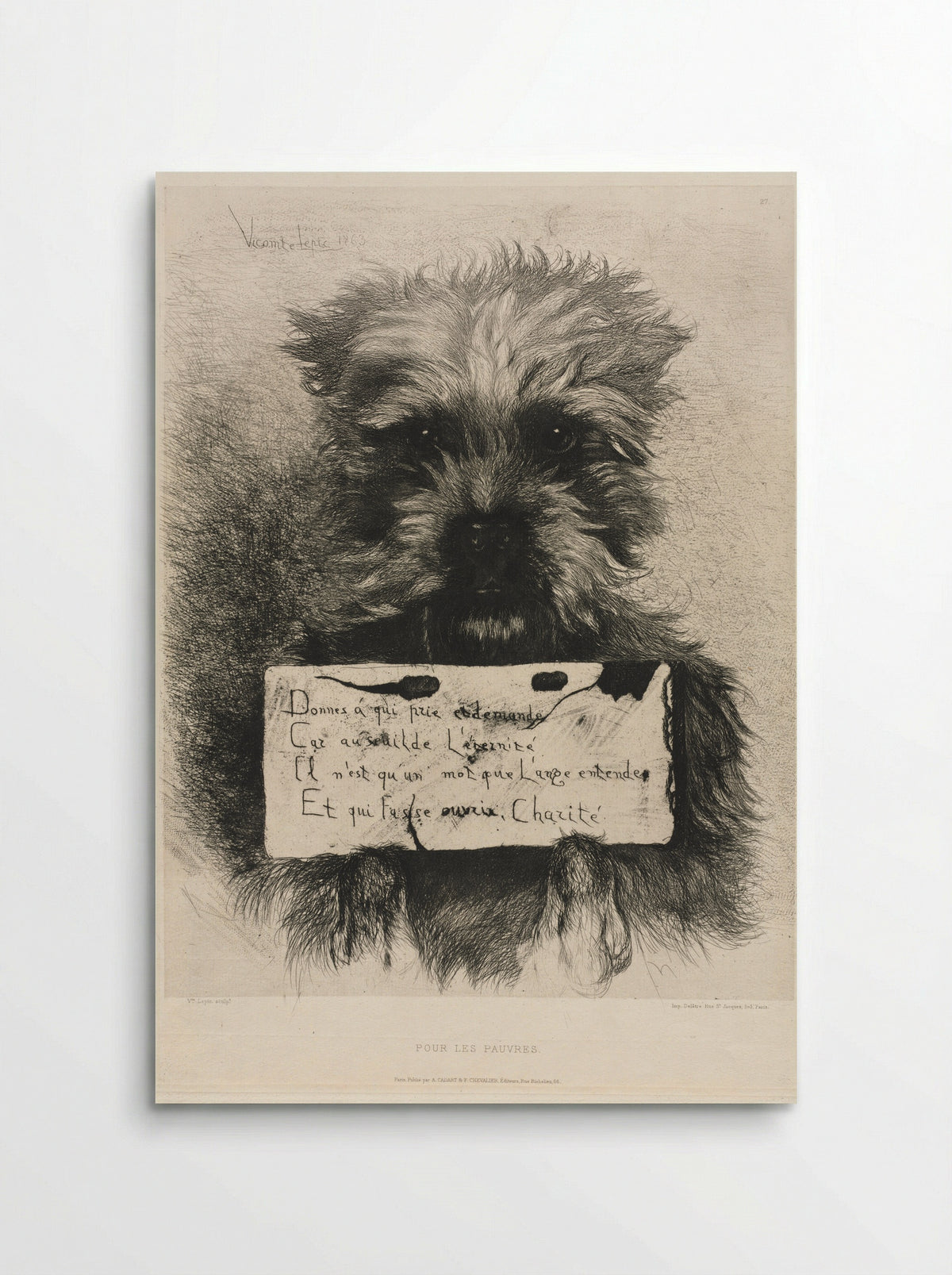For the Poor - Ludovic Napoléon, Vicomte Lepic - Poster
