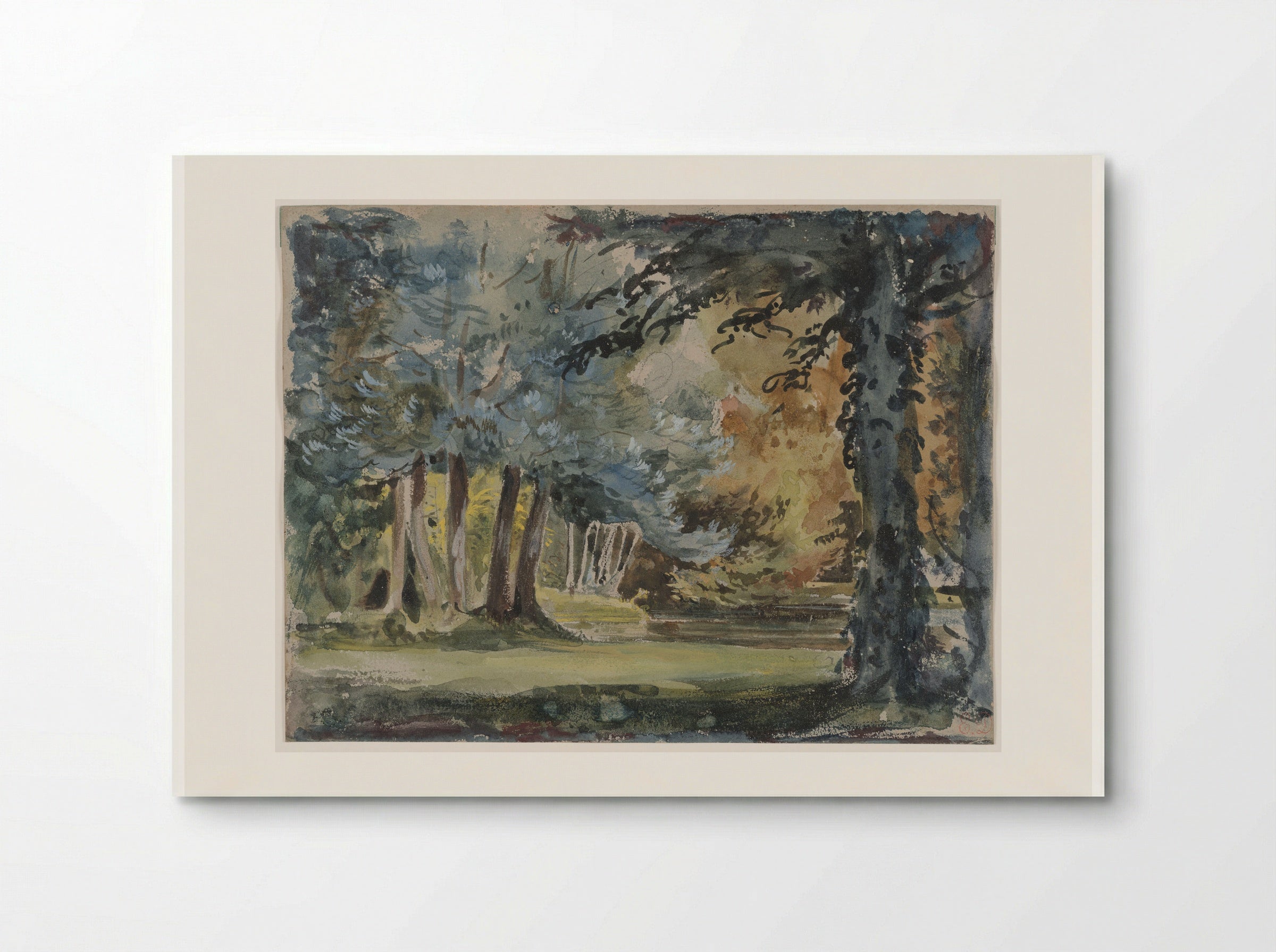 Forest Clearing - Ferdinand-Victor-Eugène Delacroix - Poster