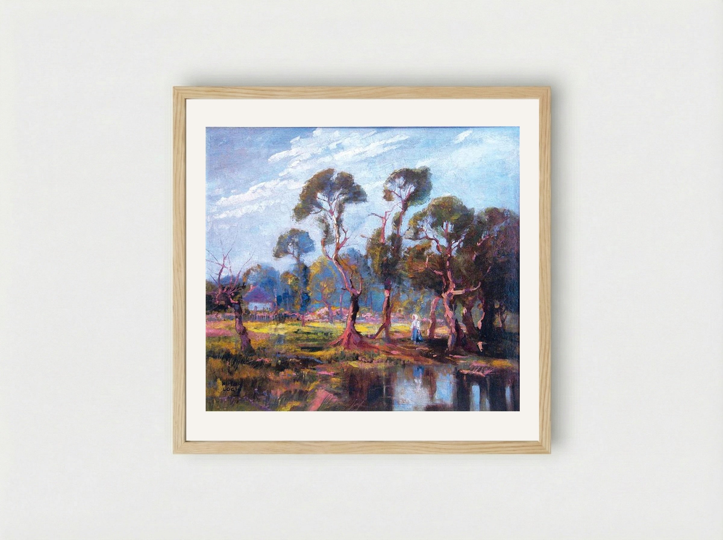 Forest Edge - Kimon Loghi - Framed Print Wood