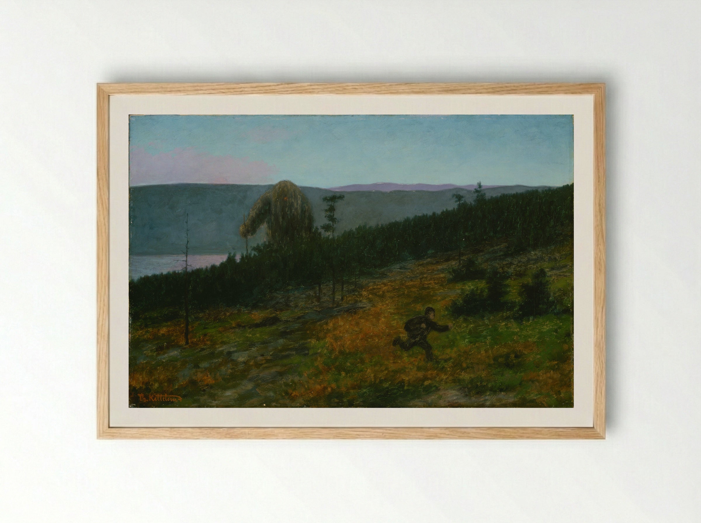 Forest Troll - Theodor Severin Kittelsen - Framed Print Wood