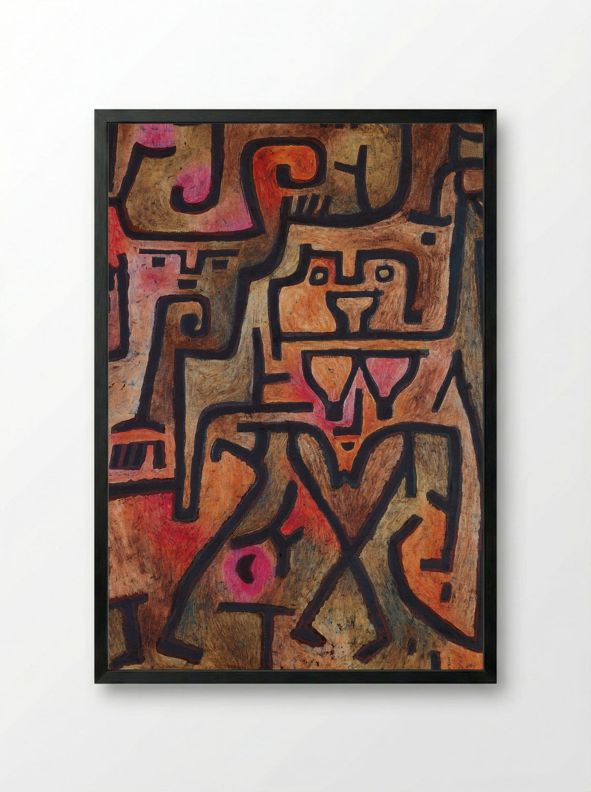 Forest Witch - Paul Klee - Framed Print Black