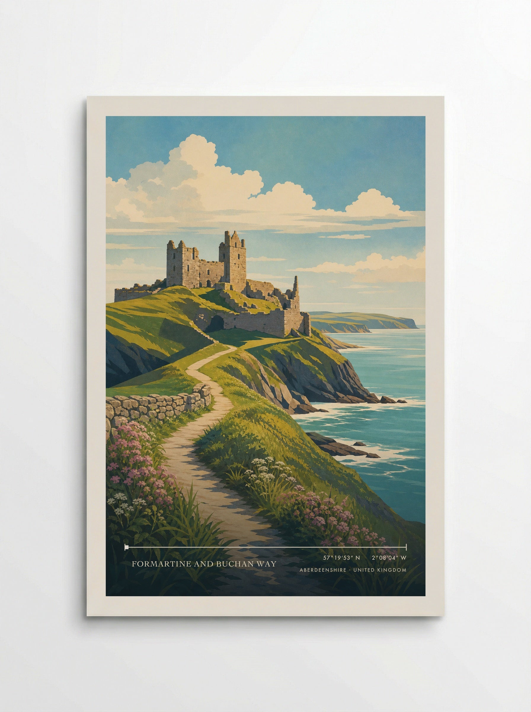 Formartine and Buchan Way Aberdeenshire United Kingdom Travel Poster - Poster