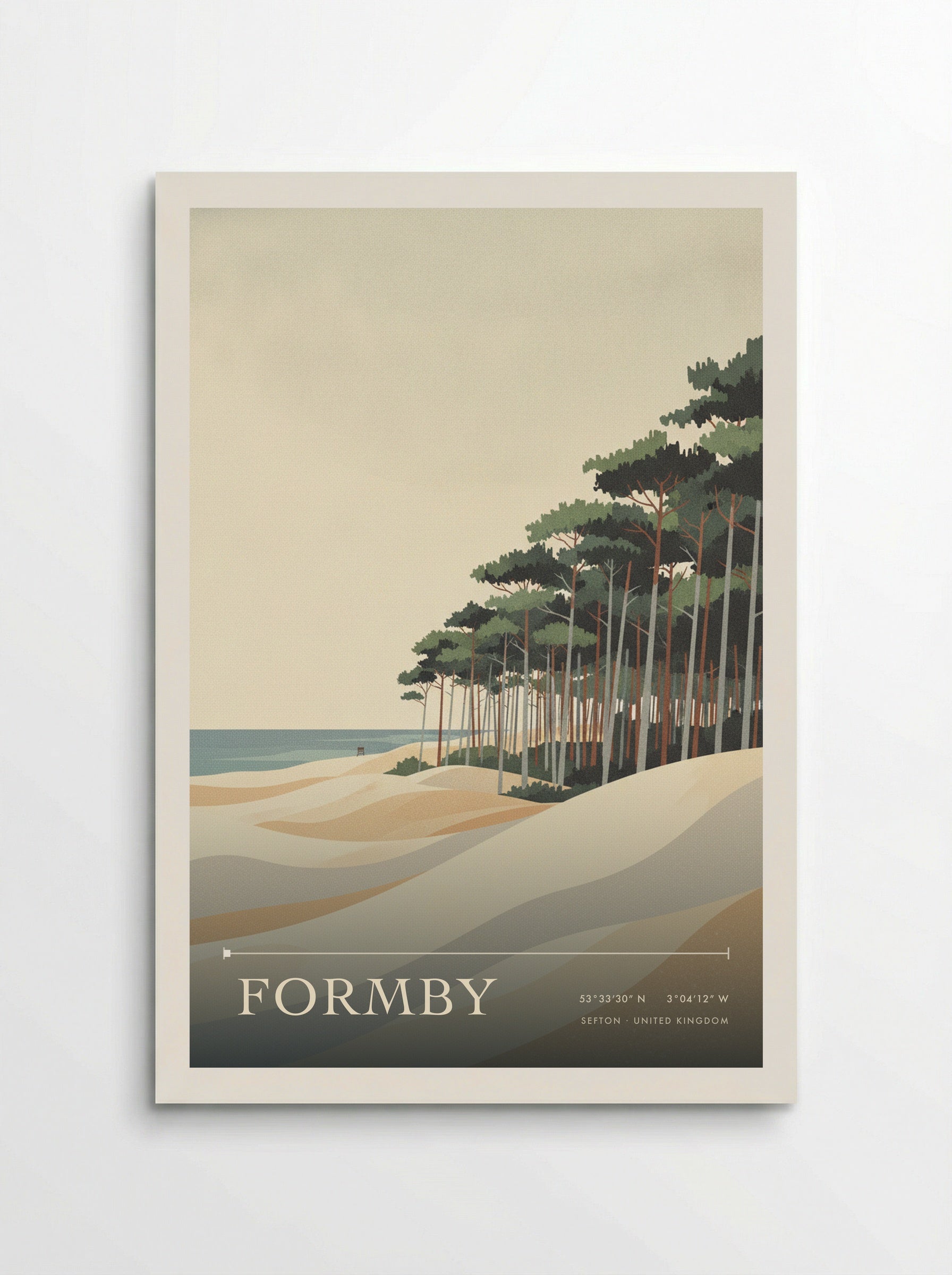 Formby Sefton United Kingdom Travel Poster - Poster