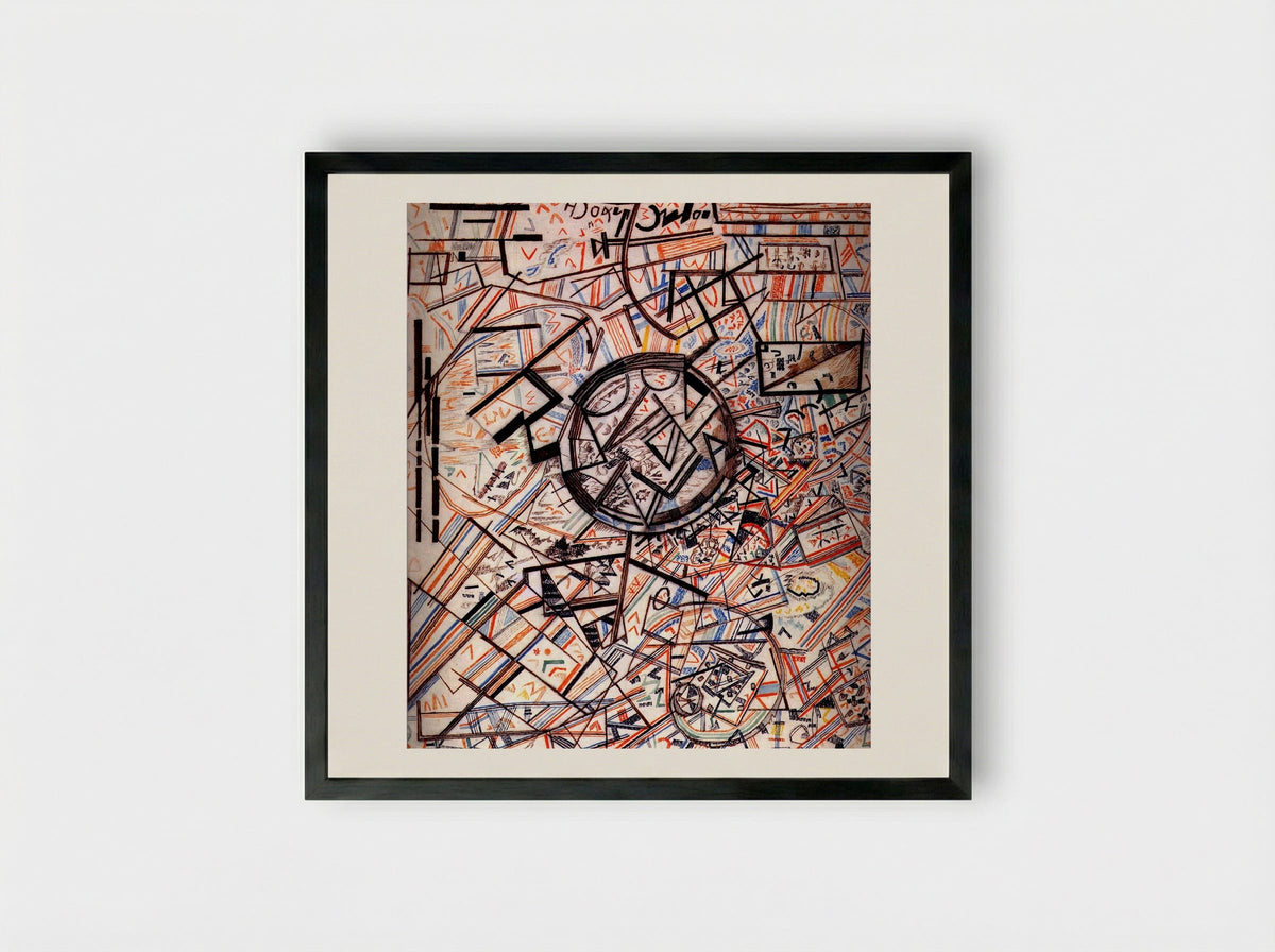 Formula of the Universe - Pavel Filonov - Framed Print Black