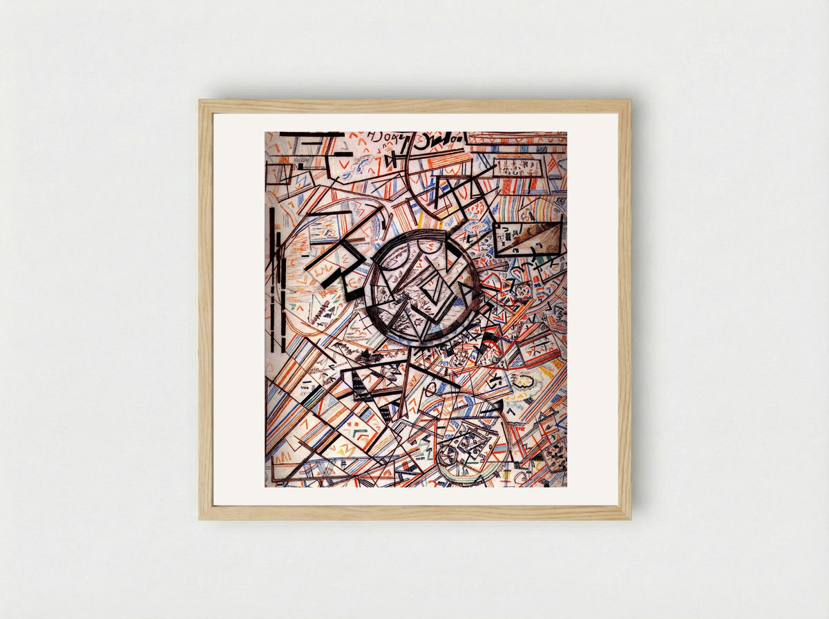 Formula of the Universe - Pavel Filonov - Framed Print Wood