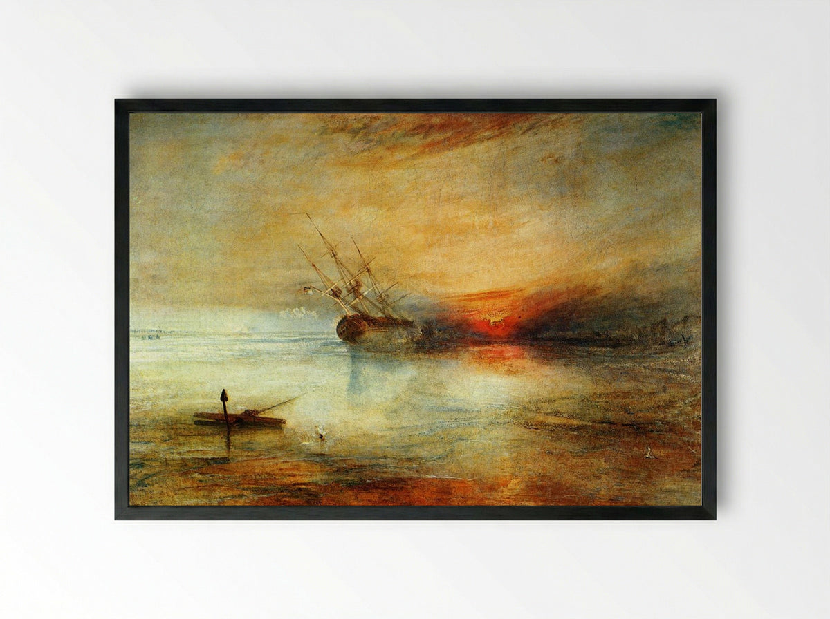 Fort Vimieux - J.M.W. Turner - Framed Print Black