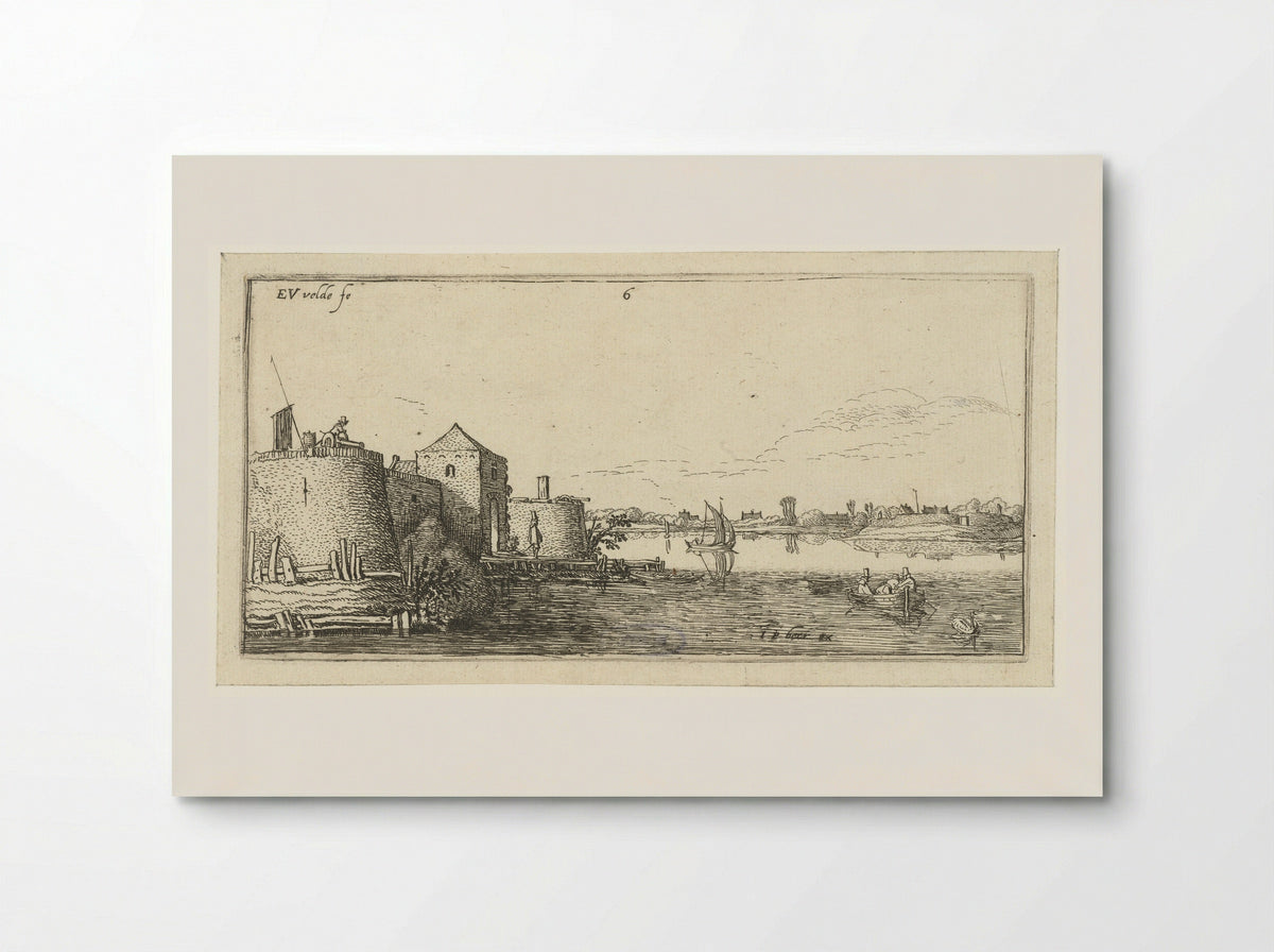 Fort met verdedigingswerken van Tholen aan de Schelde - Johannes Pietersz. Berendrecht - Poster