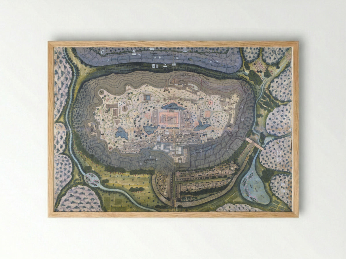 Fortified City of Ranthambhor - Bagta - Framed Print Wood