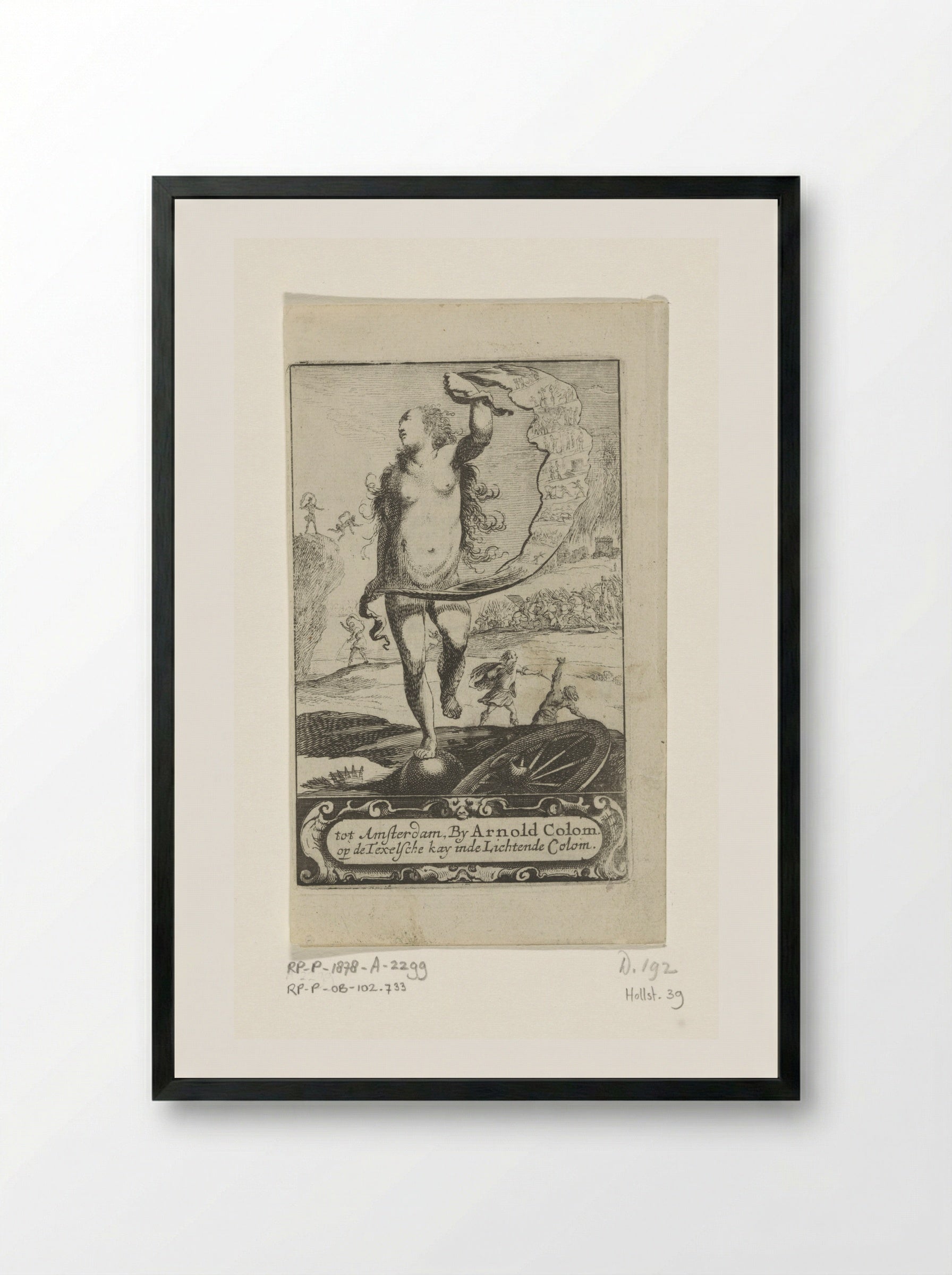 Fortuna - Pieter Nolpe - Framed Print Black