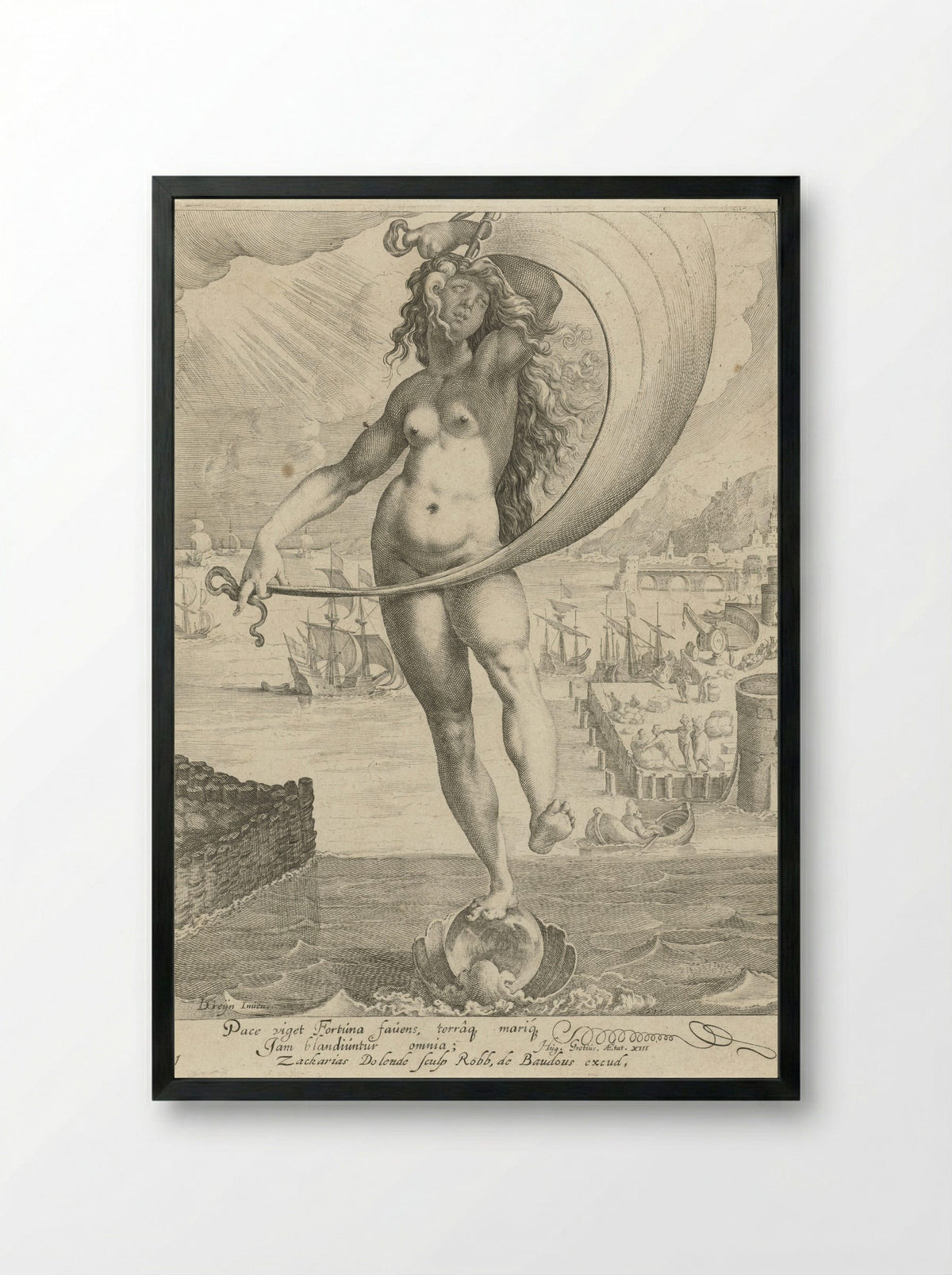 Fortuna - Zacharias Dolendo - Framed Print Black