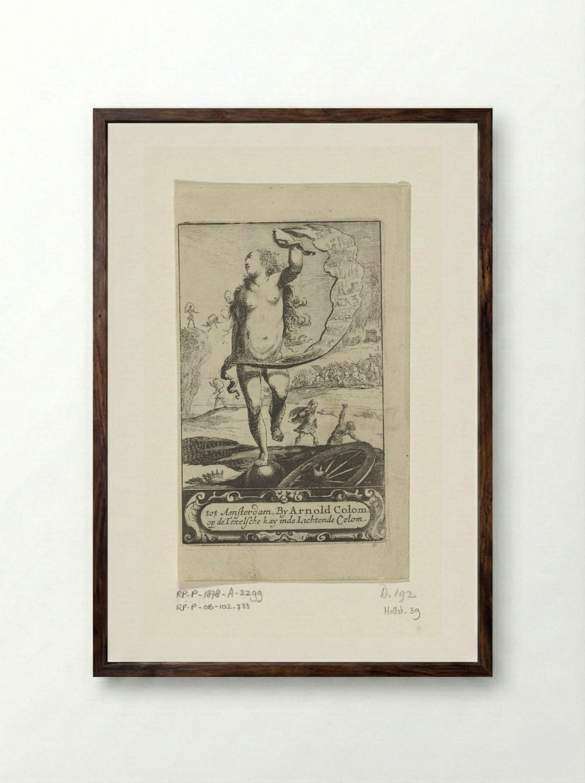 Fortuna - Pieter Nolpe - Framed Print Dark Wood