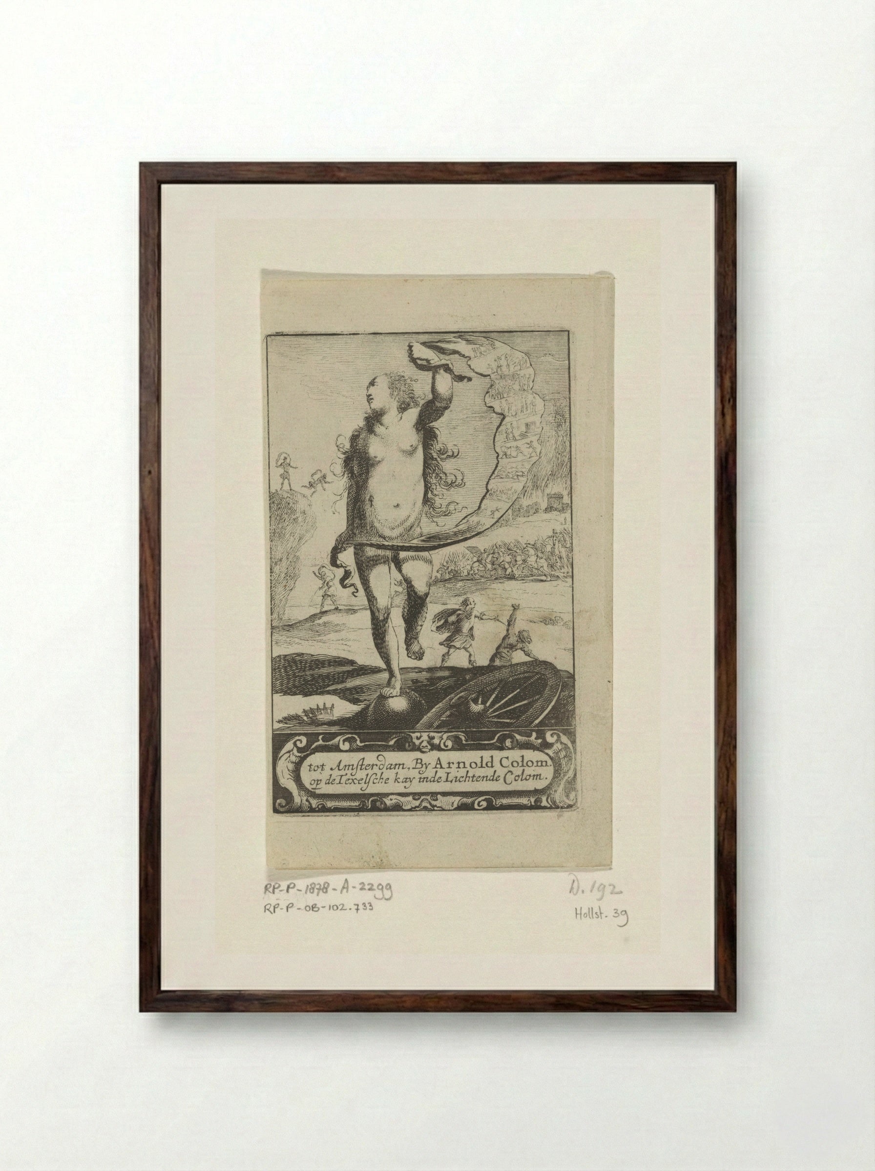 Fortuna - Pieter Nolpe - Framed Print Dark Wood