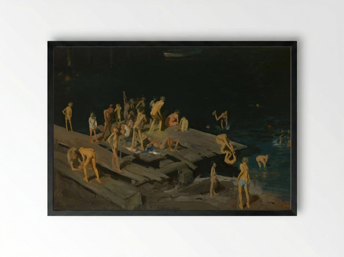 Forty-two Kids - George Bellows - Framed Print Black
