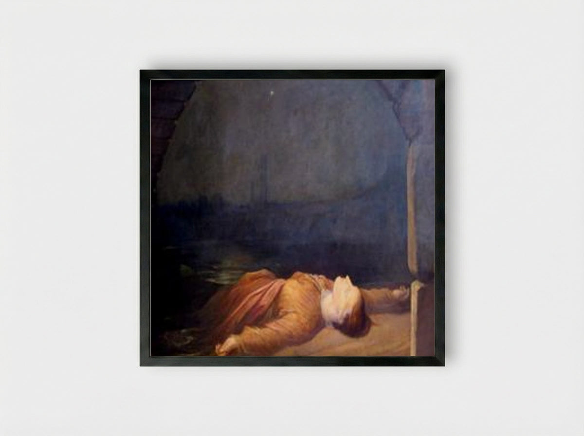 Found Drowned - George Frederick Watts - Framed Print Black