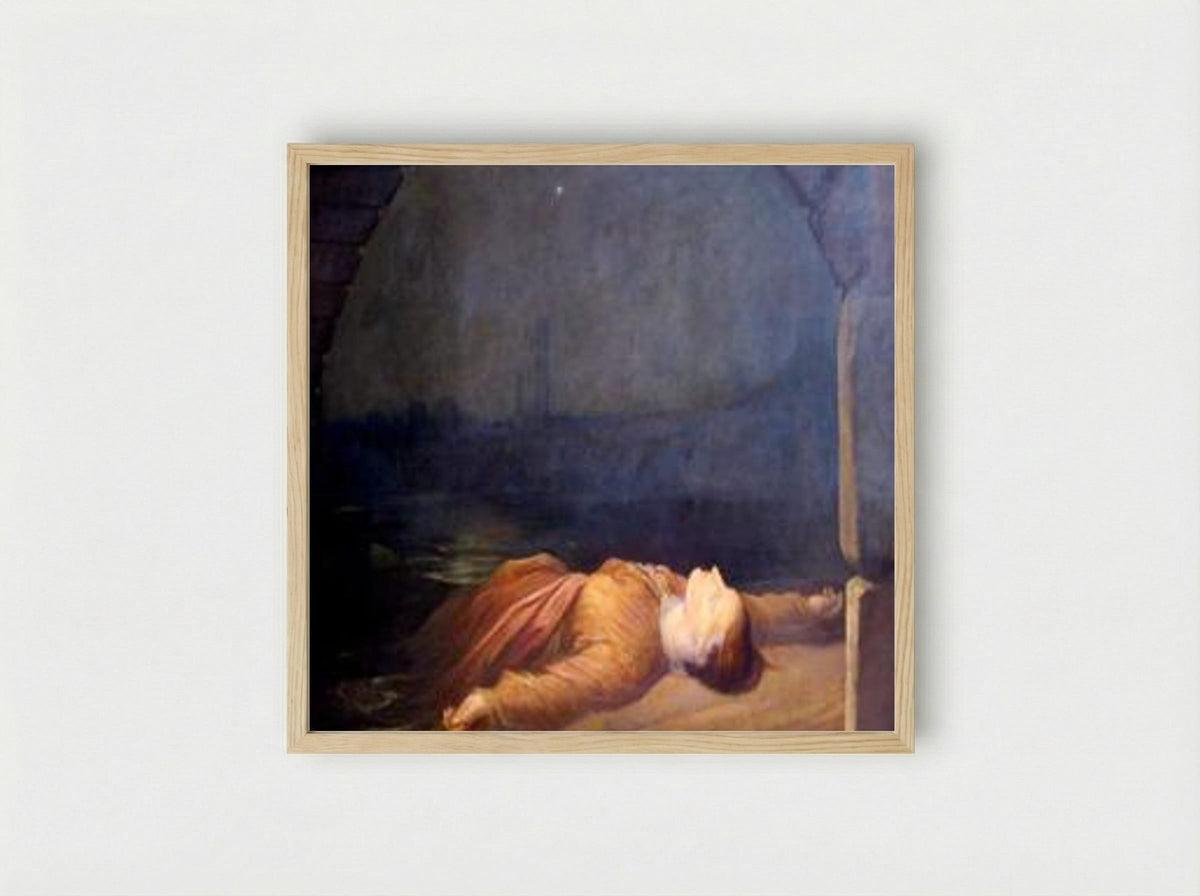 Found Drowned - George Frederick Watts - Framed Print Wood