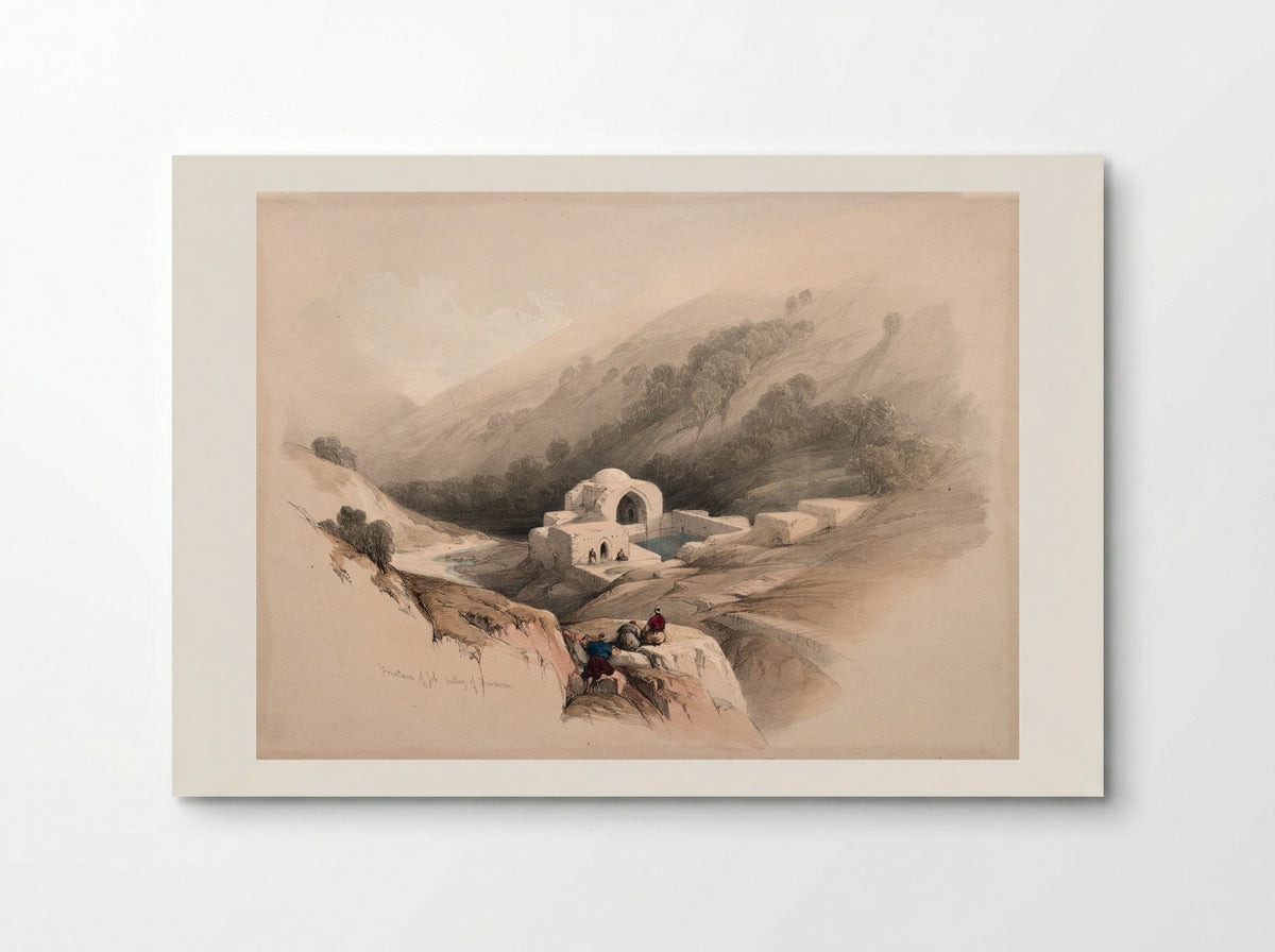 Fountain of Job, Valley of Hinnom - David Roberts - Poster