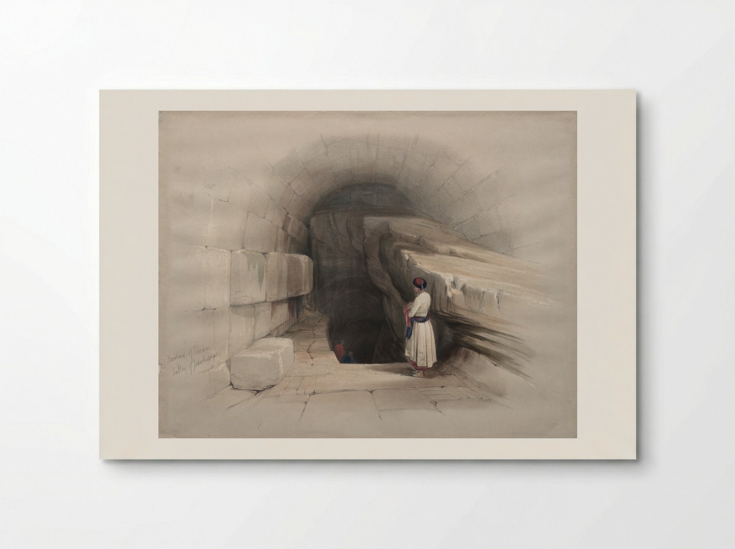 Fountain of Siloam, Valley of Jehoshaphat - David Roberts - Poster