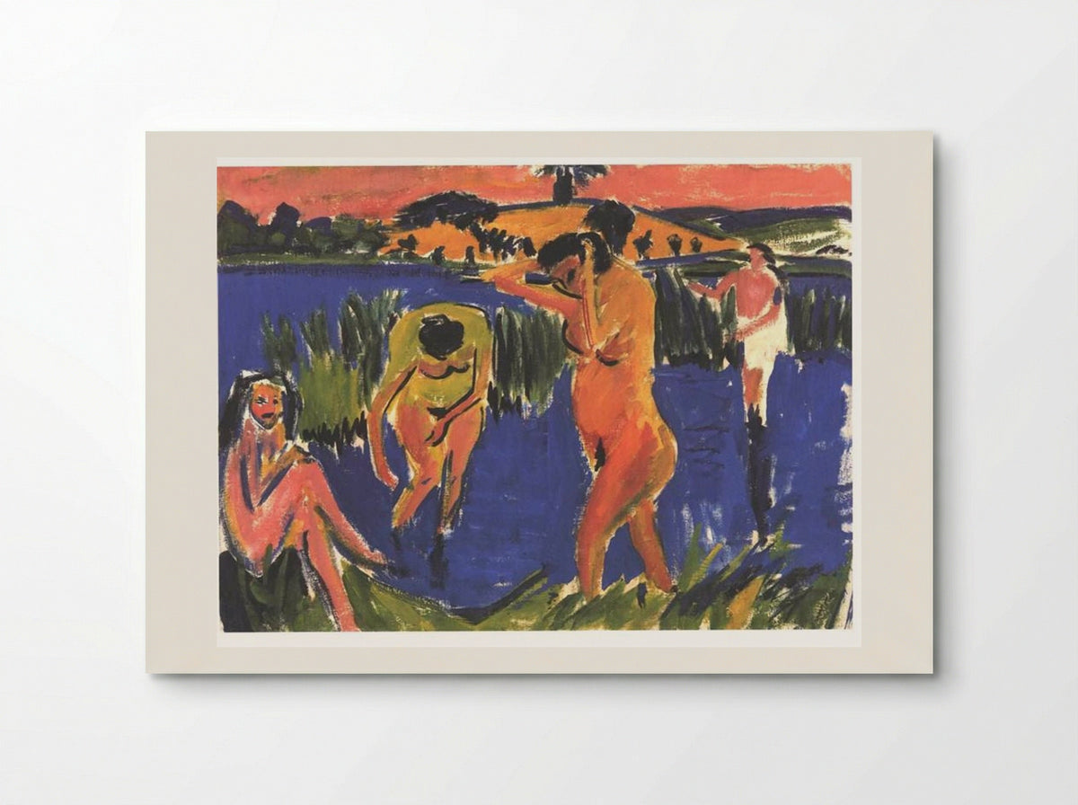 Four Bathers - Ernst Ludwig Kirchner - Poster