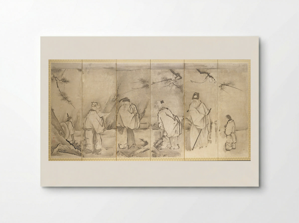 Four Elders of Mt. Shang - Kano Tan’yū - Poster