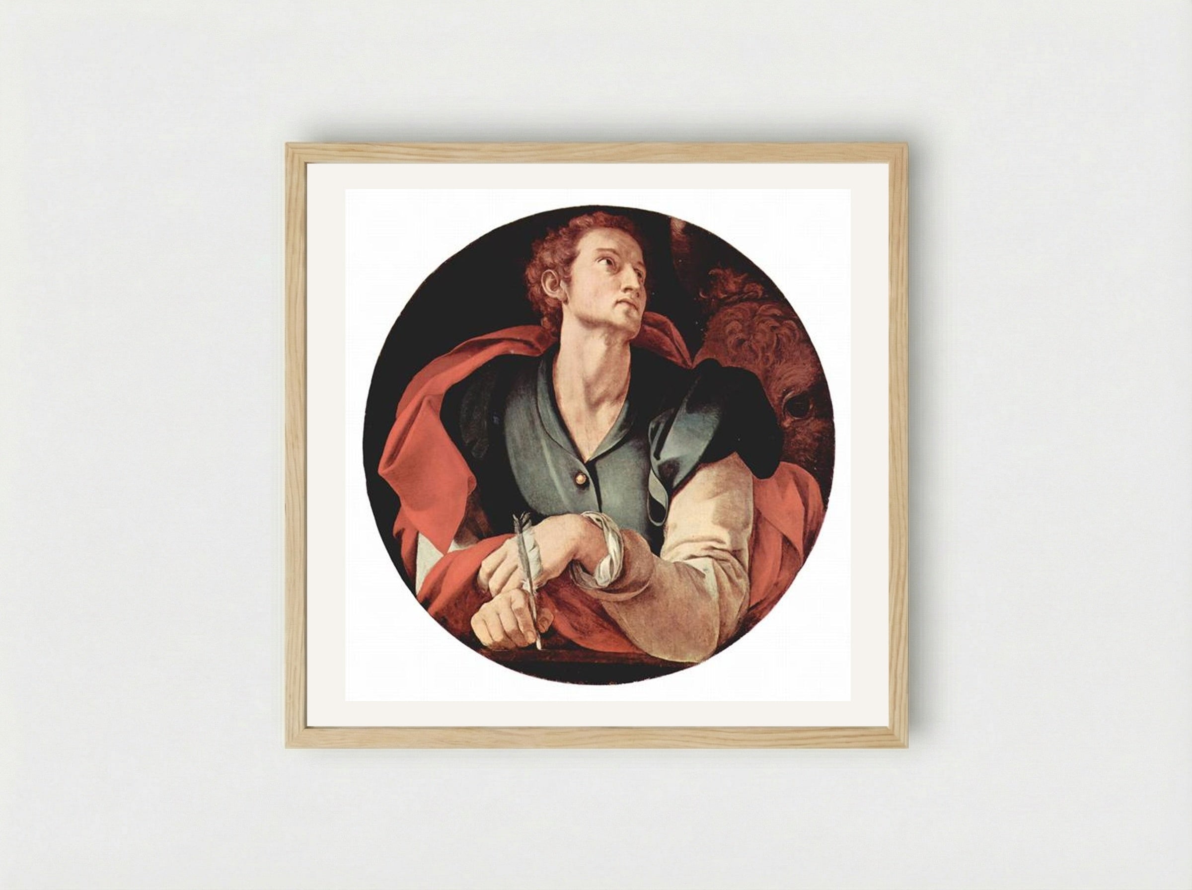 Four Evangelists: Saint Luke - Jacopo Pontormo - Framed Print Wood
