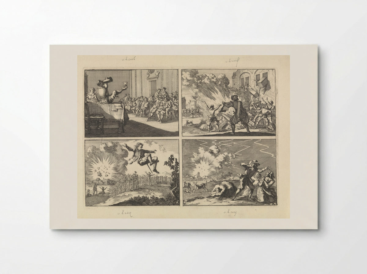 Four Historical Scenes - Caspar Luyken - Poster