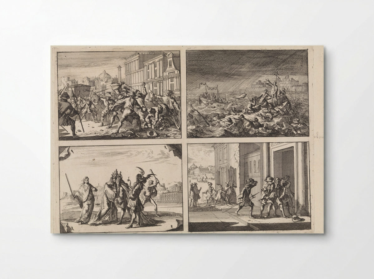 Four Historical Scenes - Caspar Luyken - Poster