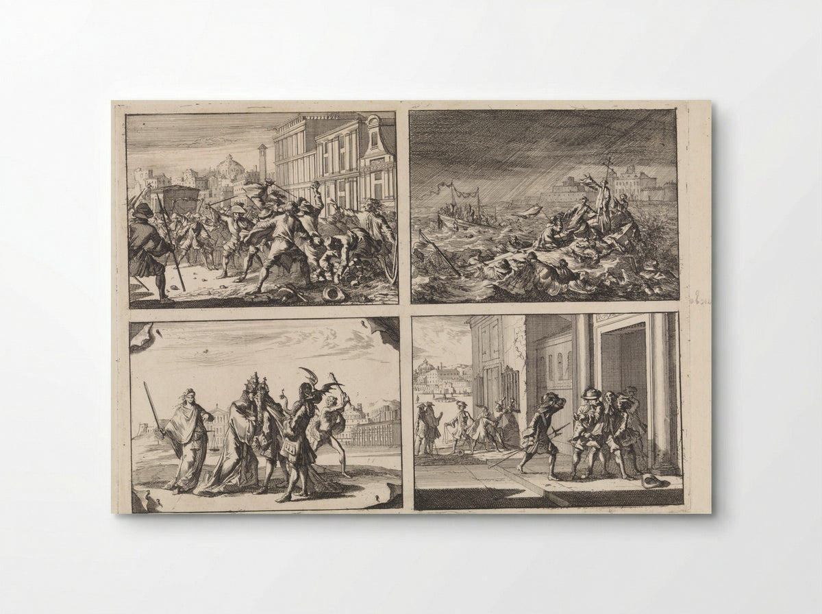 Four Historical Scenes - Caspar Luyken - Poster