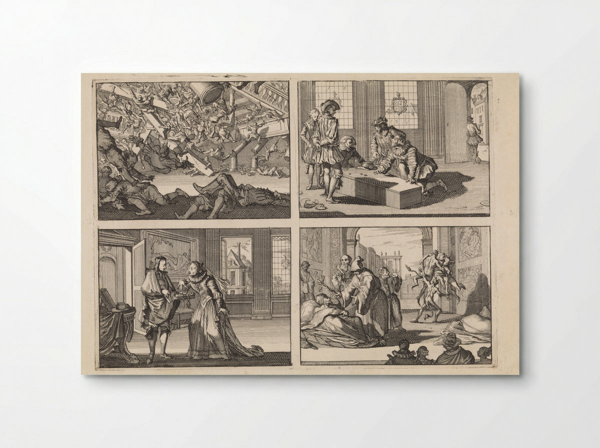 Four Historical Scenes - Caspar Luyken - Poster