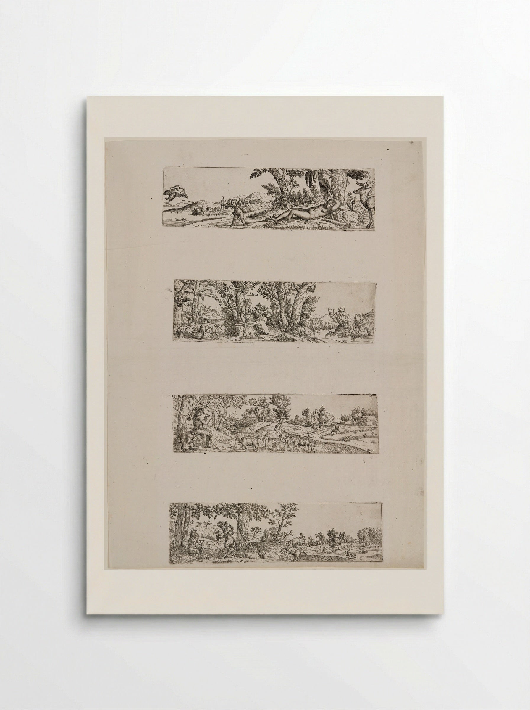 Four Mythological Landscapes - Fine Art Print - Poster