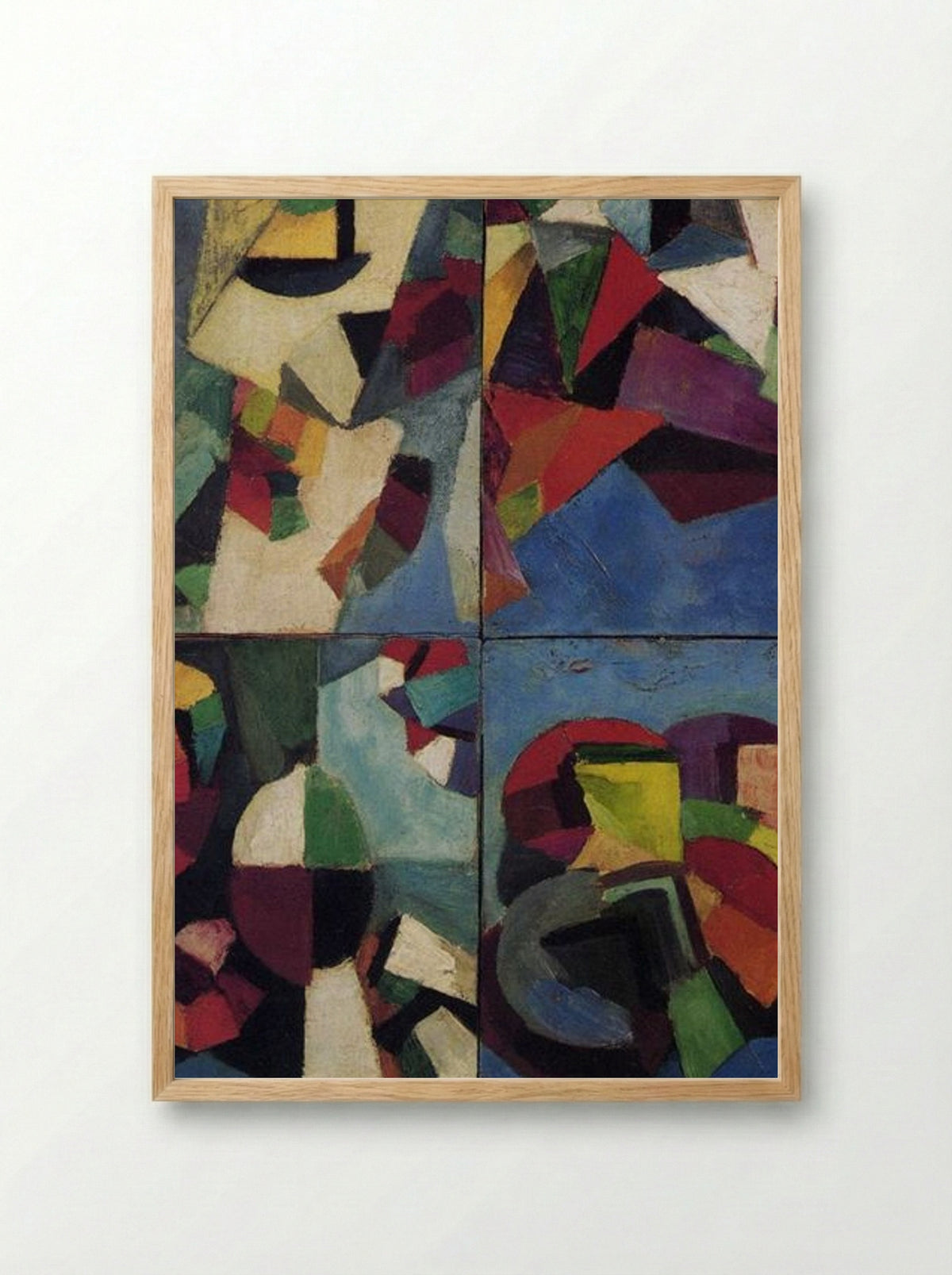 Four Part Synchromy, Number 7 - Morgan Russell - Framed Print Wood