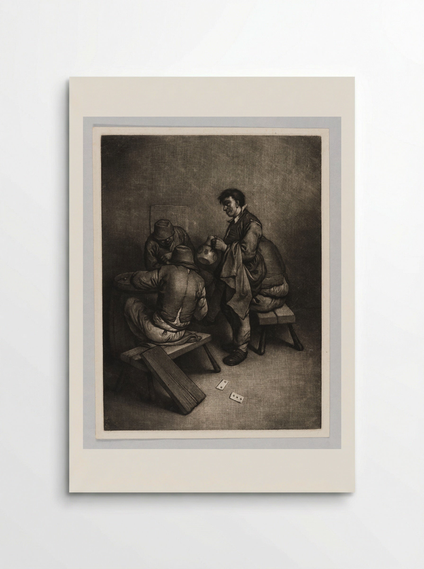 Four Peasants at an Inn - Wallerant Vaillant - Poster