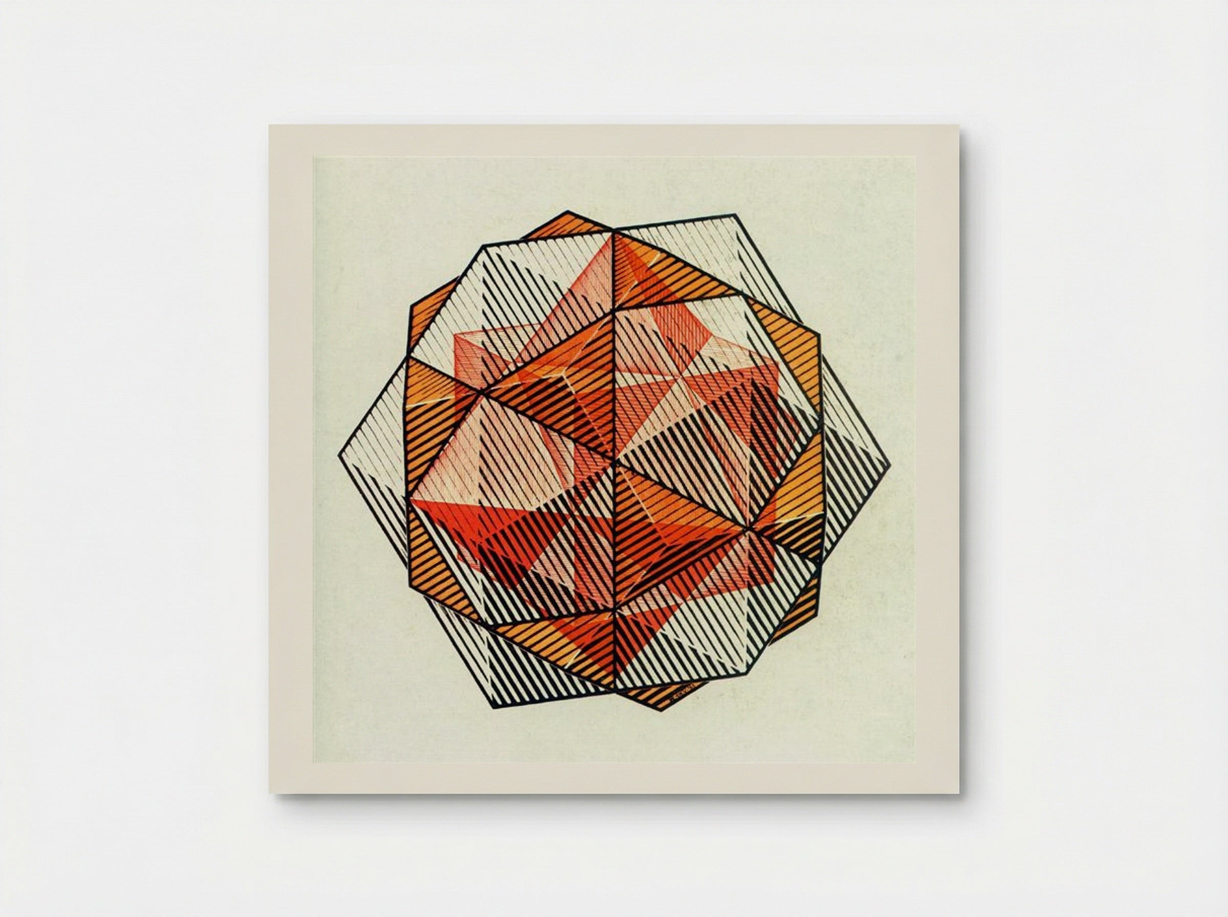 Four Regular Solids - M.C. Escher - Poster