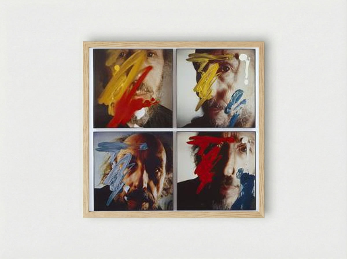Four Self-Portraits 05.3.81 - Richard Hamilton - Framed Print Wood