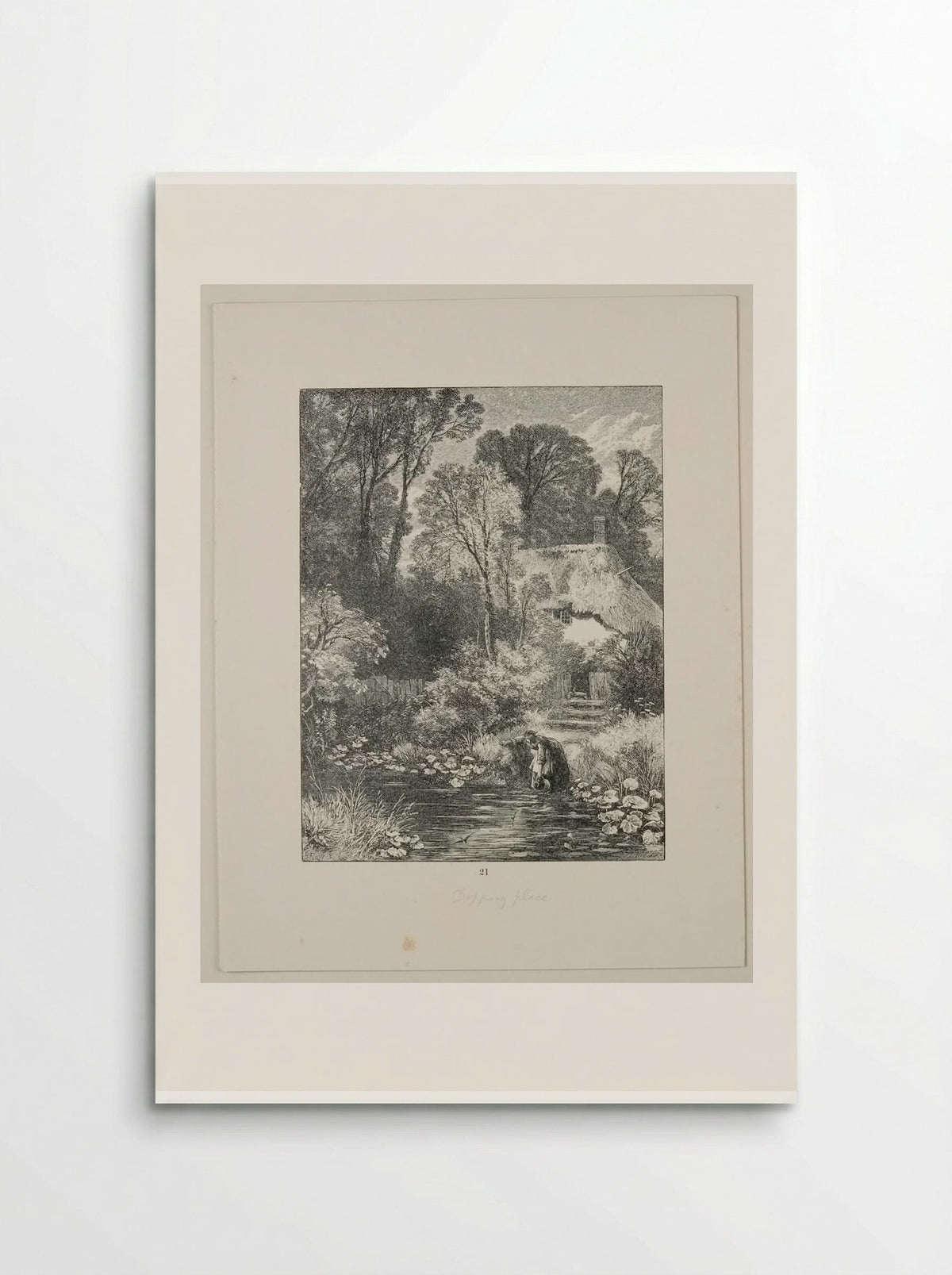 Four Stages of the Stream: 1 The Dipping-Place - Edward Dalziel - Poster