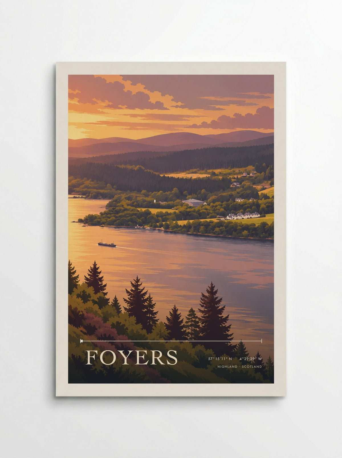 Foyers, Highland | Travel Poster - Poster