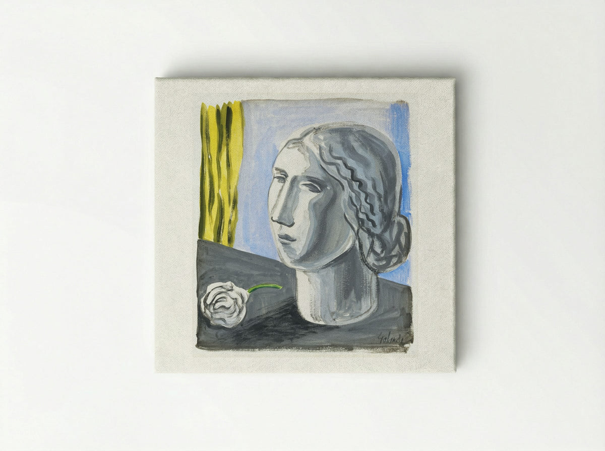 Fragment of Female Head - Mikuláš Galanda - Canvas