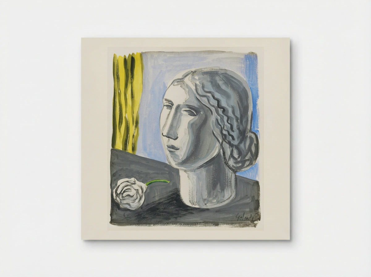 Fragment of Female Head - Mikuláš Galanda - Poster