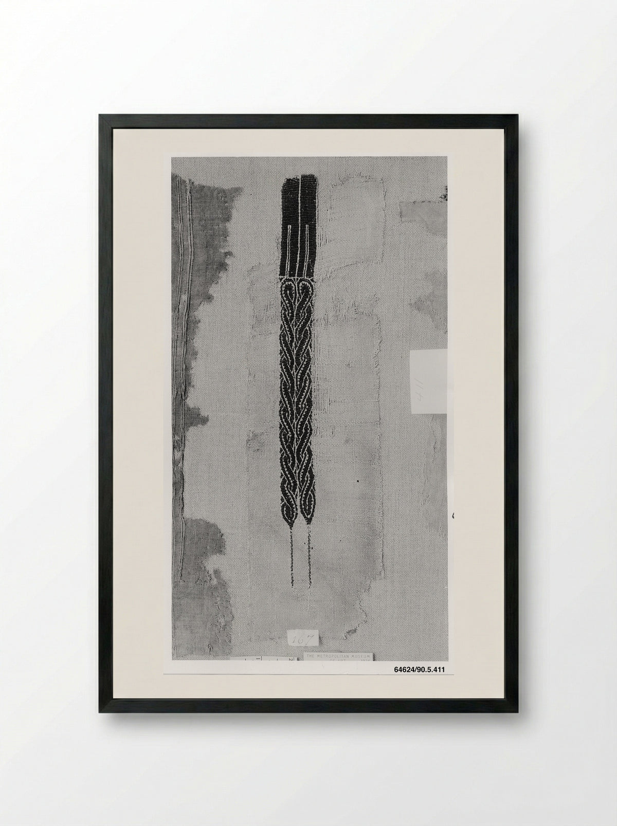 Fragment of Shoulder Band - Unknown Artist - Framed Print Black