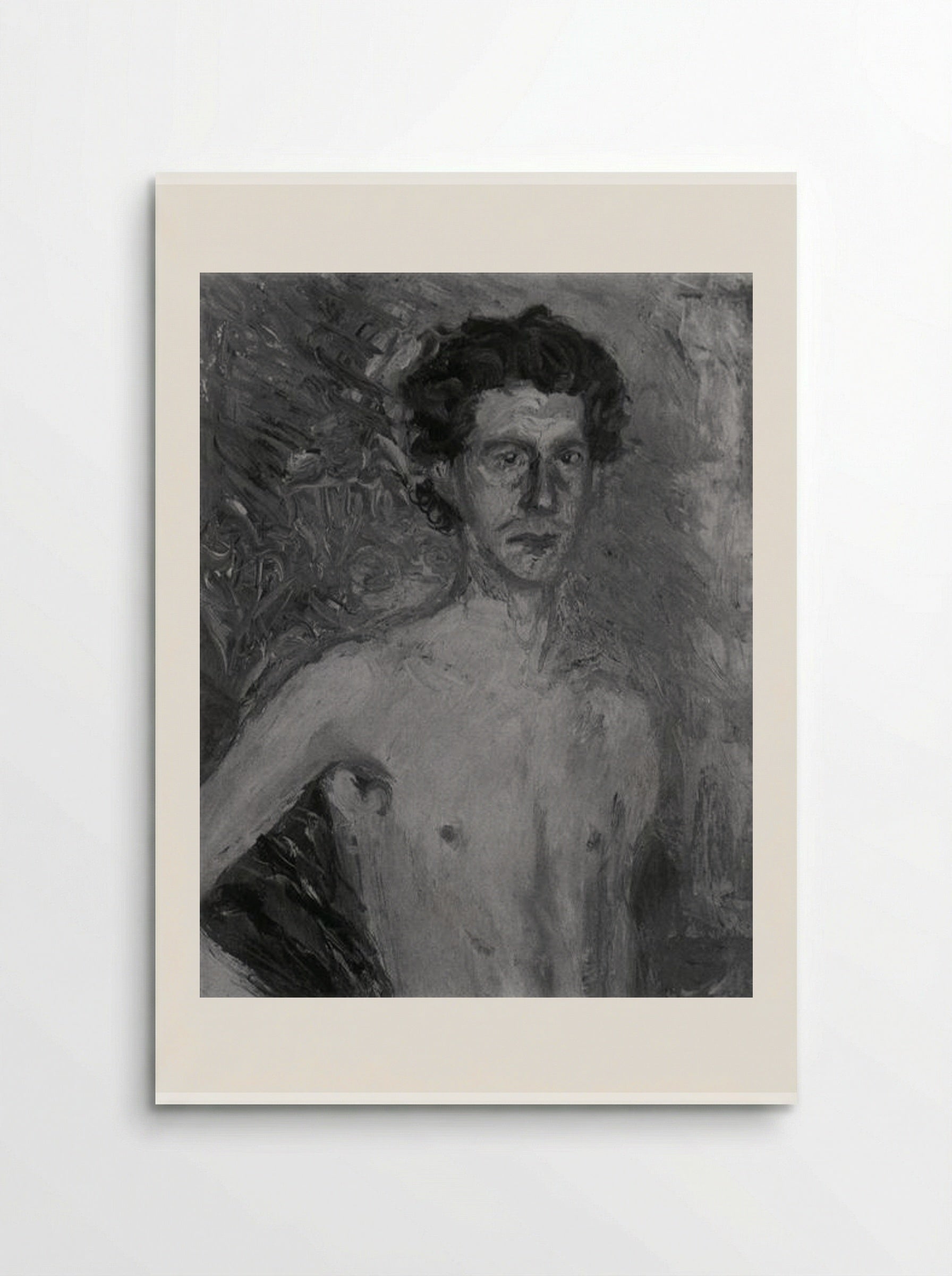 Fragment of a Self-Portrait - Richard Gerstl - Poster