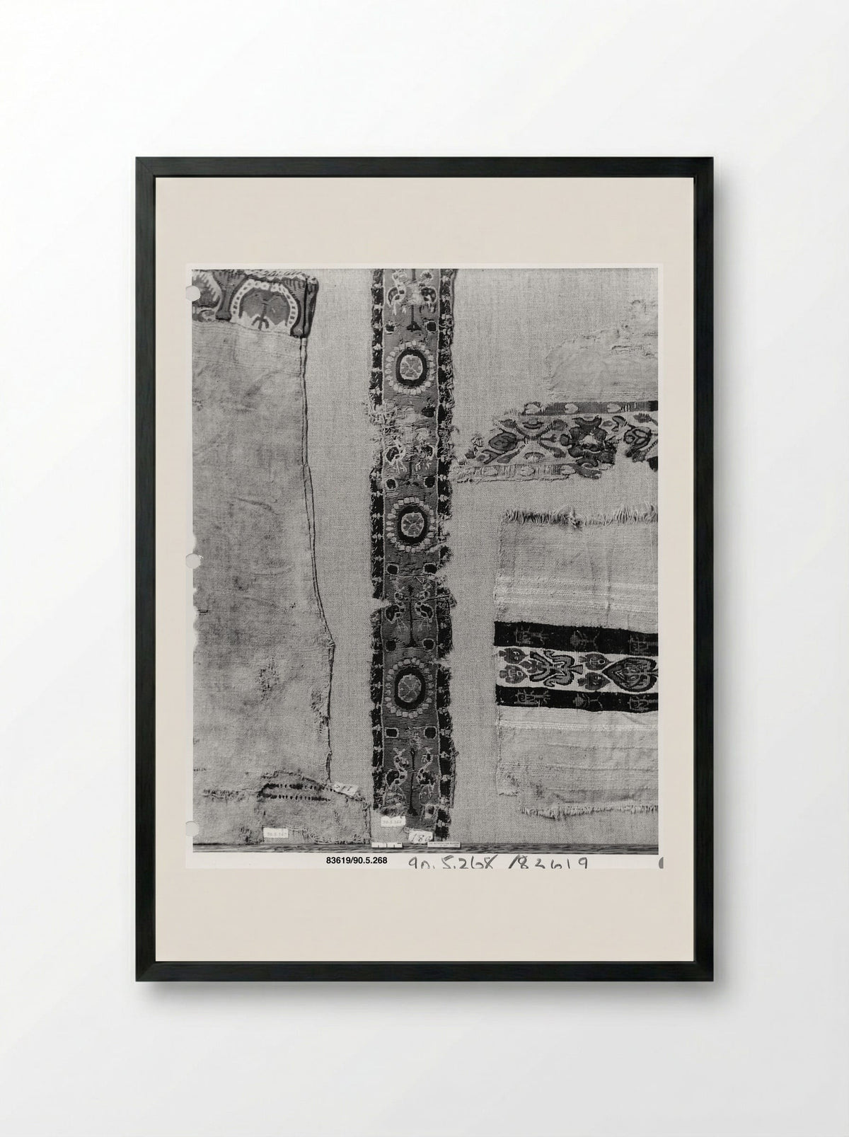 Fragment of a Shoulder Band - Unknown Artist - Framed Print Black