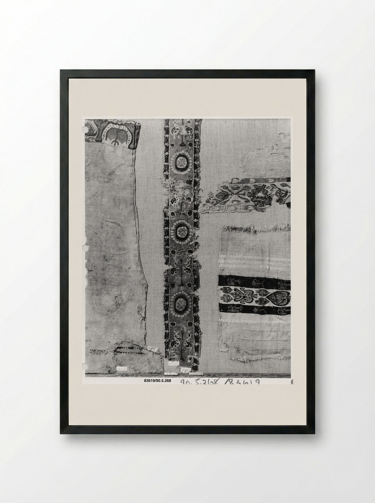 Fragment of a Shoulder Band - Unknown Artist - Framed Print Black