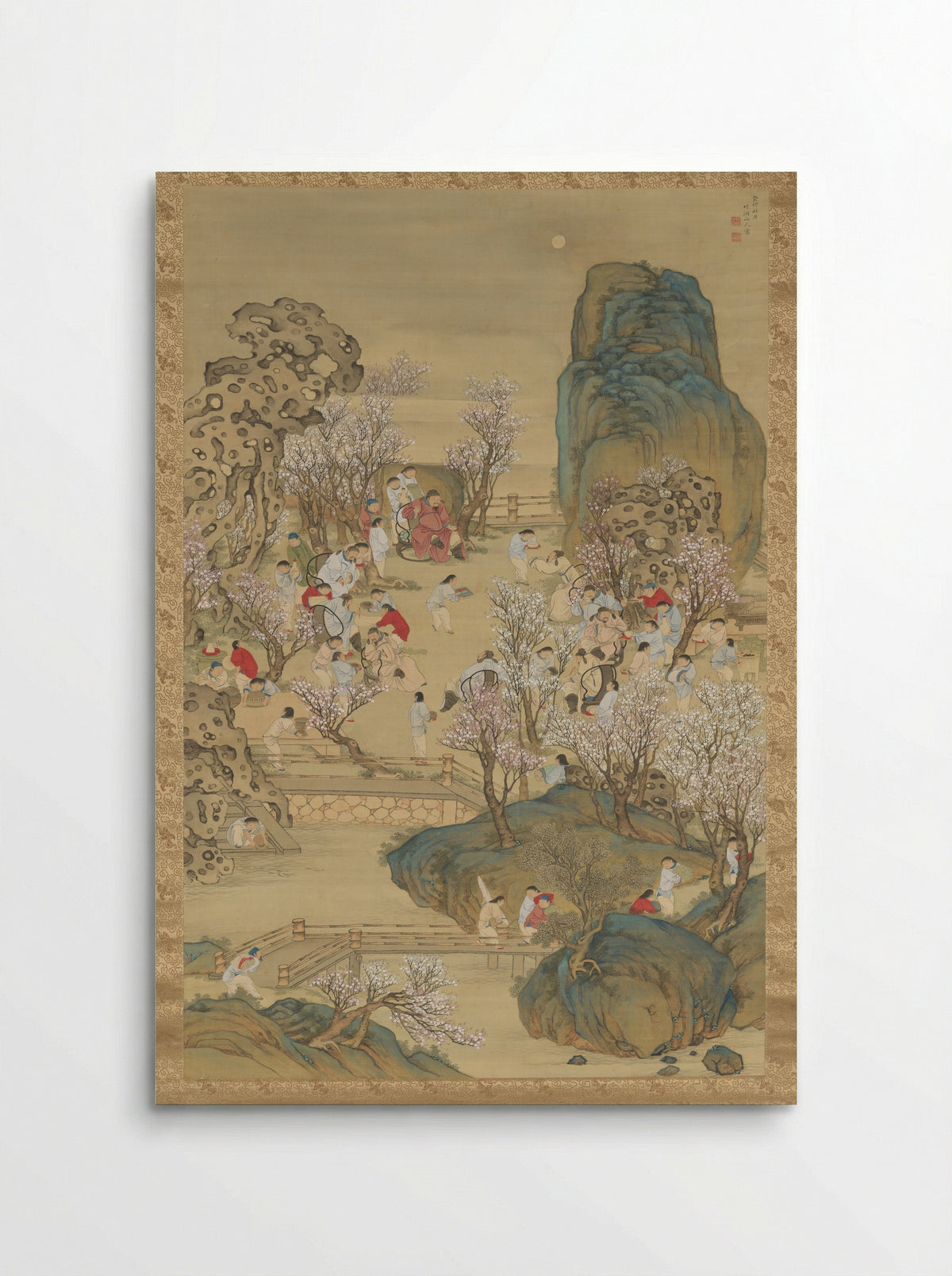 Fragrant Garden under a Hazy Moon - Nakabayashi Chikutō - Poster