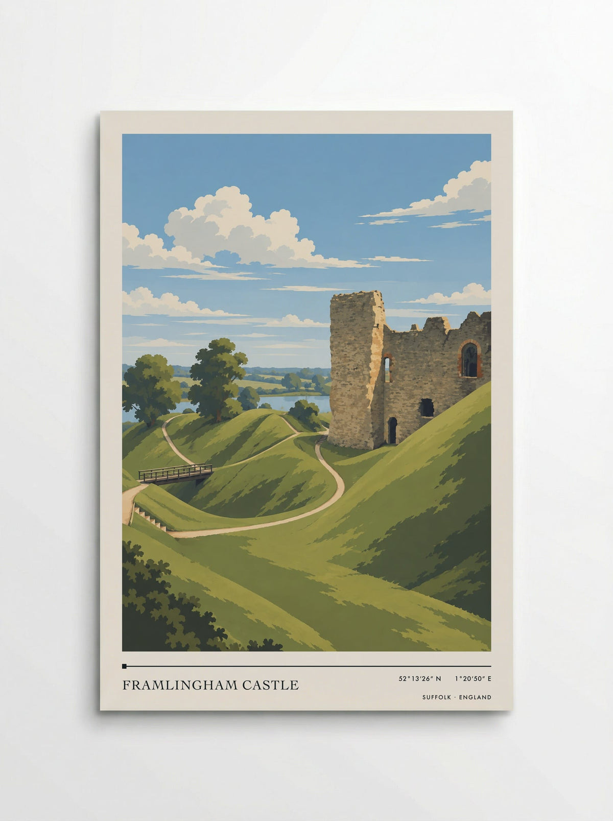 Framlingham Castle, Suffolk | Travel Poster - Poster