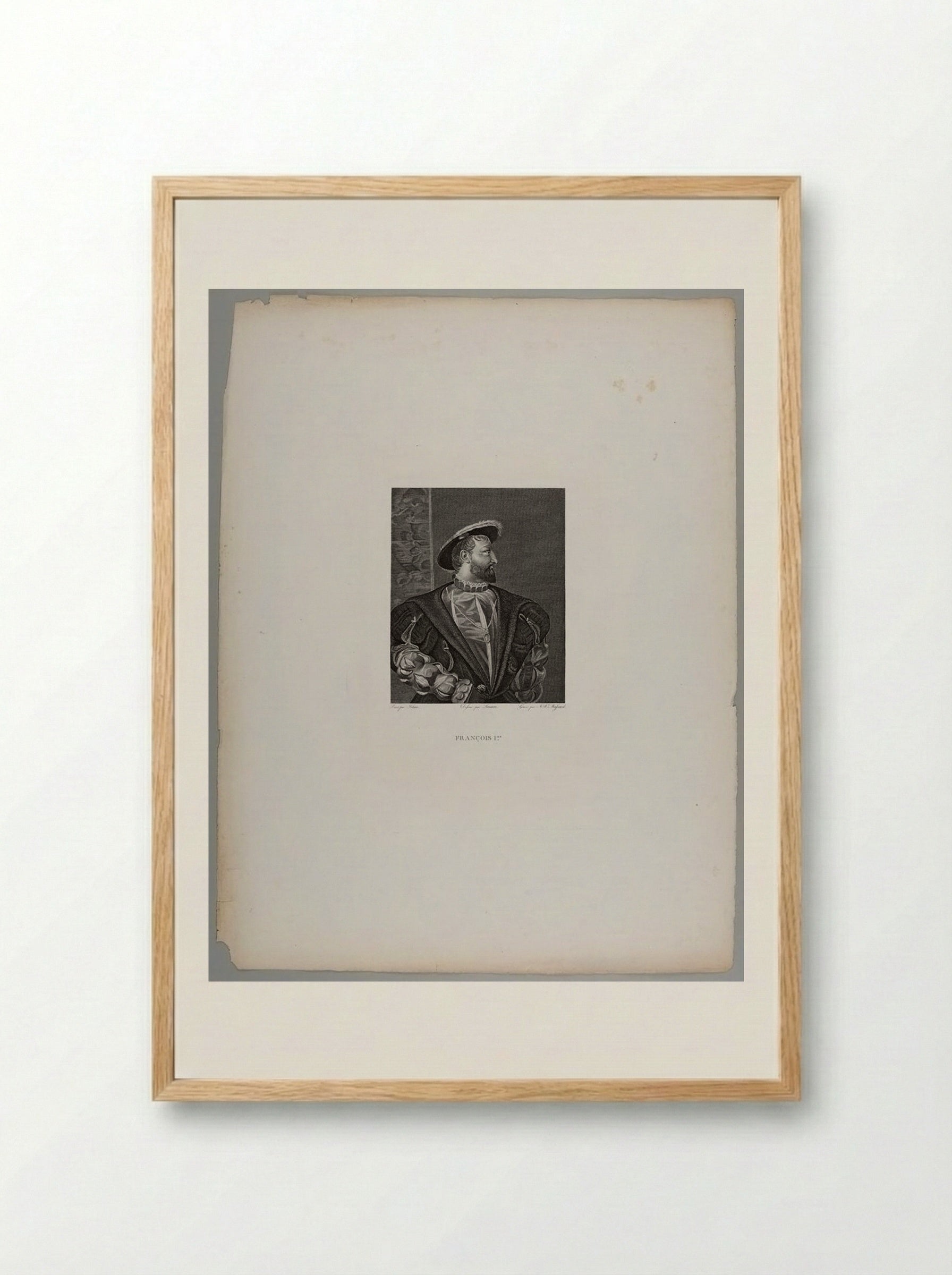 François I - Jean Baptiste Louis Massard - Framed Print Wood