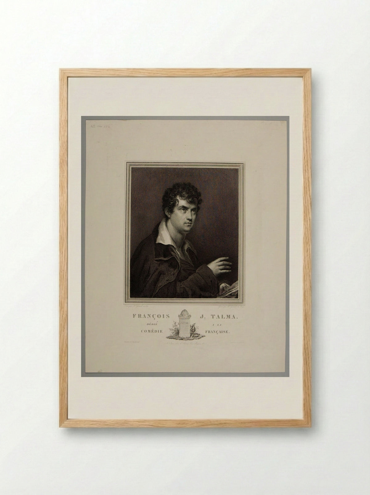 François-Joseph Talma - Alexis François Girard - Framed Print Wood