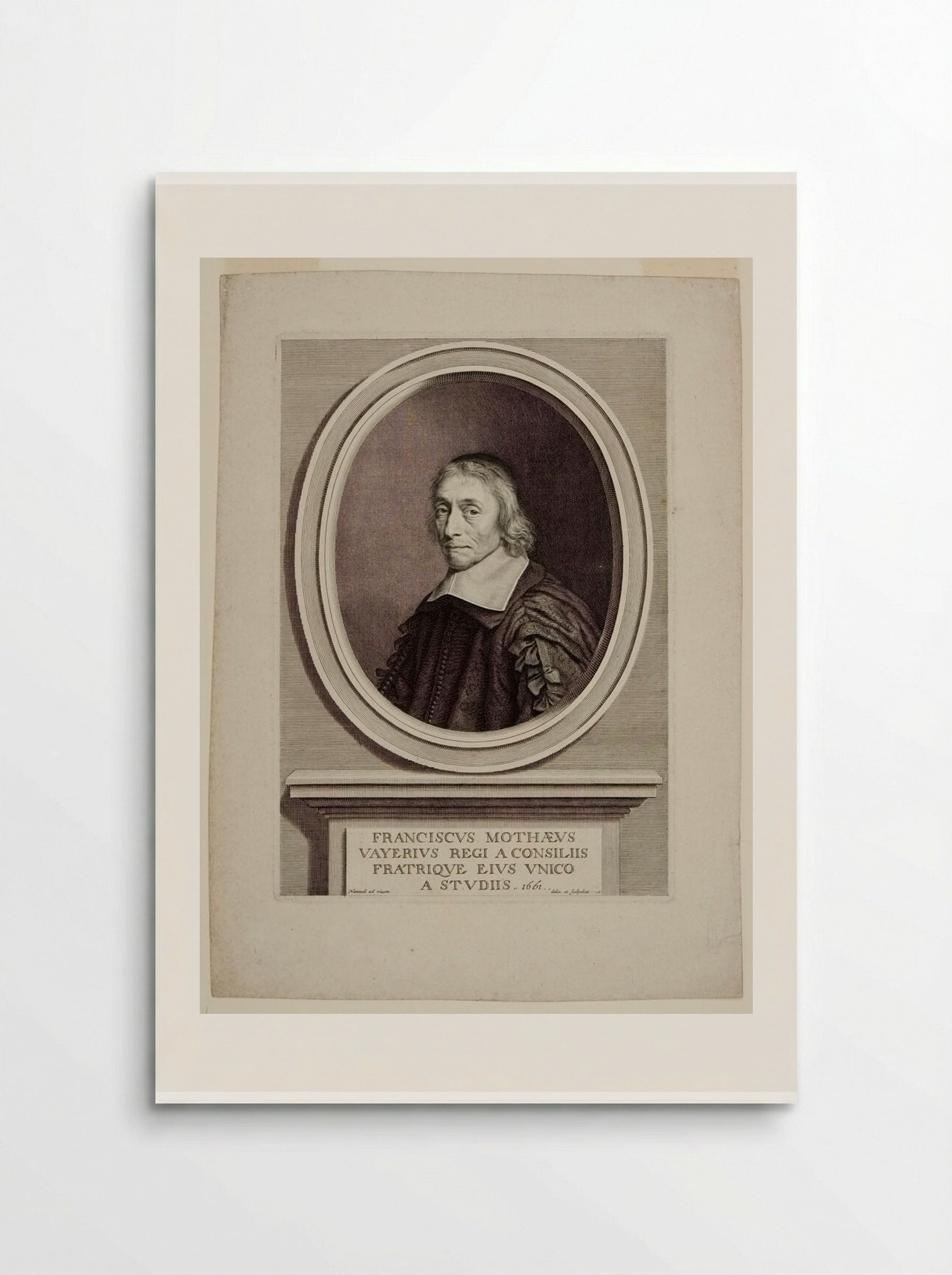 François de la Mothe le Vayer - Robert Nanteuil - Poster