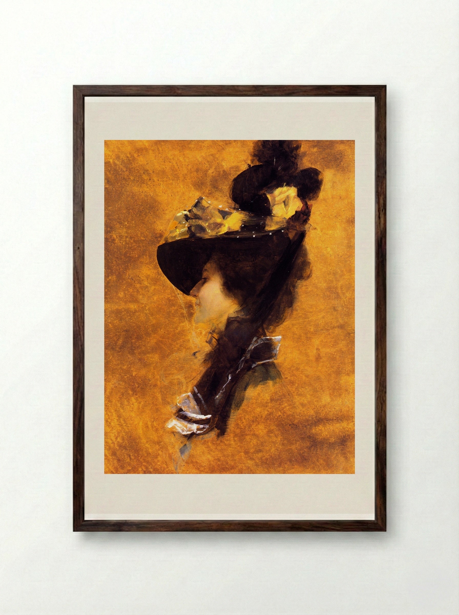 Frances Ross - Tom Roberts - Framed Print Dark Wood