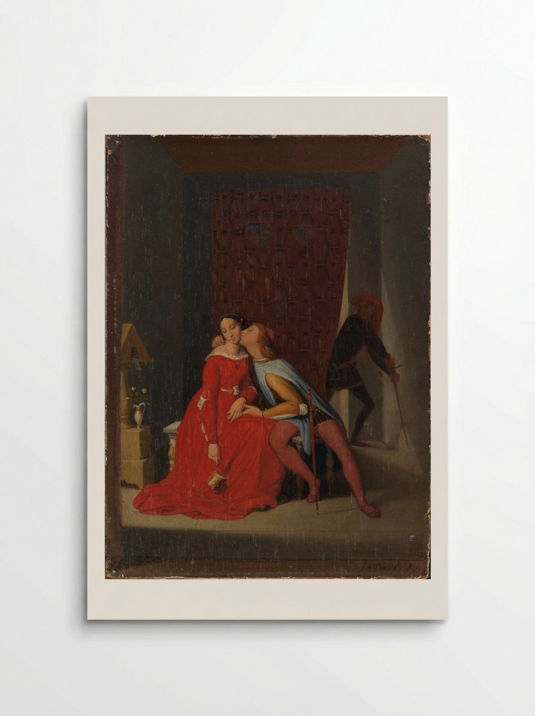 Francesca da Rimini and Paolo Malatesta - Jean Auguste Dominique Ingres - Poster