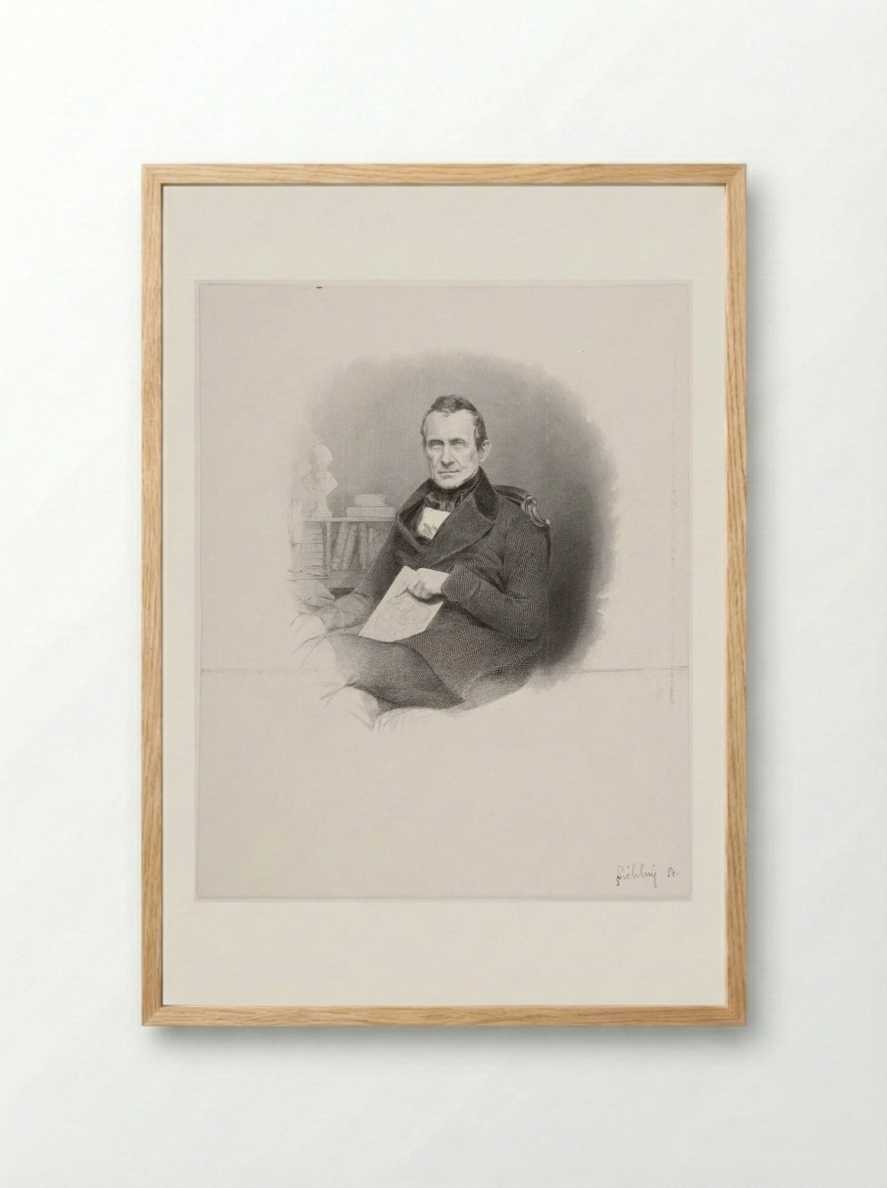 Francis Calley Gray - Lazarus Gottlieb Sichling - Framed Print Wood